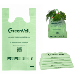 Grocery Bags (T-Shirt Style (30+8)×52 cm )