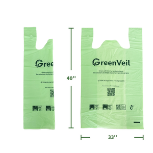 Grocery Bags (T-Shirt Style (30+8)×52 cm )